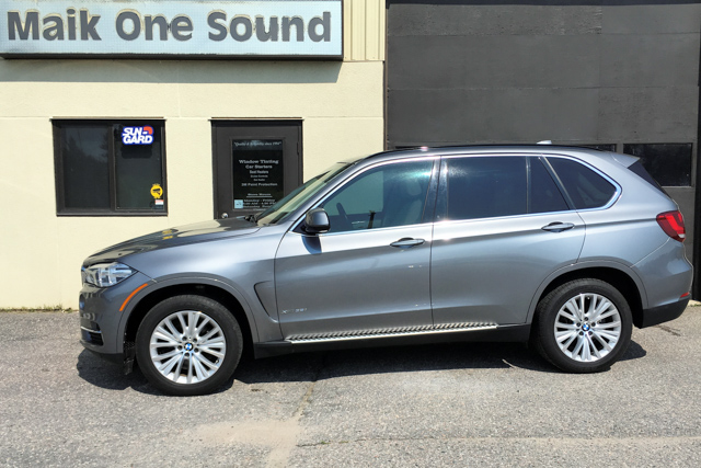 2015 BMW X5 with professional window tint in North Bay